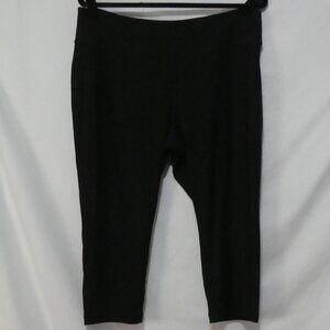 ATHLETIC WORKS - Fitted Crop - Dri More Tech | XL | Cropped Black Leggings